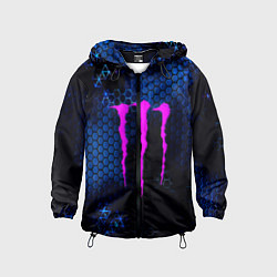 Ветровка с капюшоном детская Monster energy броня, цвет: 3D-черный