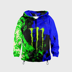 Детская ветровка Monster energy кислотный огонь