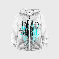 Ветровка с капюшоном детская Dead by april краски, цвет: 3D-белый