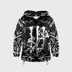 Детская ветровка Monster energy белые штрихи краско