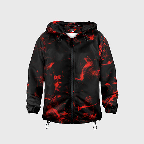 Детская ветровка Color red black / 3D-Черный – фото 1
