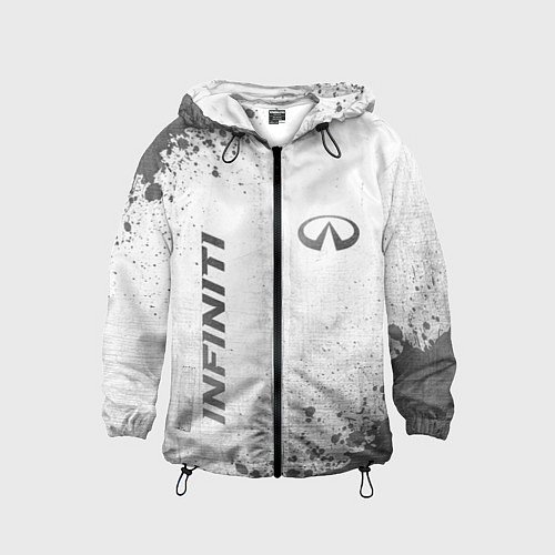 Детская ветровка Infiniti - white gradient вертикально / 3D-Черный – фото 1