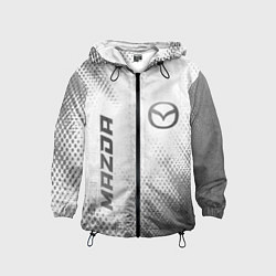 Ветровка с капюшоном детская Mazda - white gradient вертикально, цвет: 3D-черный