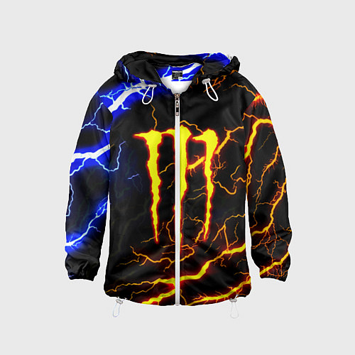 Детская ветровка Monster energy шторм / 3D-Белый – фото 1