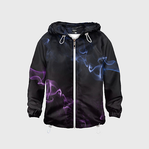 Детская ветровка Color black blue pink / 3D-Белый – фото 1