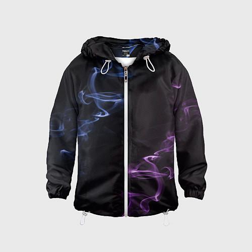 Детская ветровка Color black blue pink / 3D-Белый – фото 1