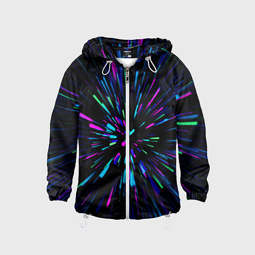 Детская ветровка Neon rods / 3D-Белый – фото 1