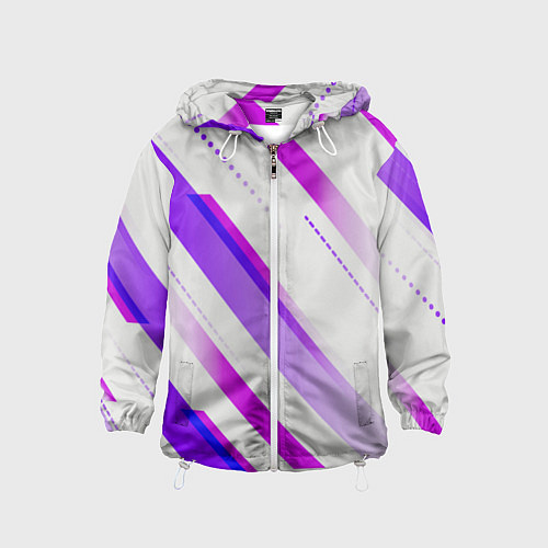 Детская ветровка Color white pink / 3D-Белый – фото 1