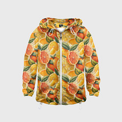 Детская ветровка Апельсиновый фреш сочные дольки