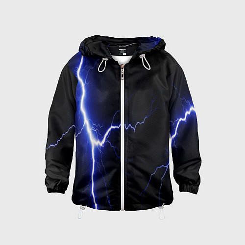 Детская ветровка Lightning blue / 3D-Белый – фото 1