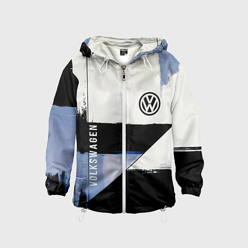 Детская ветровка Volkswagen логотип / 3D-Белый – фото 1