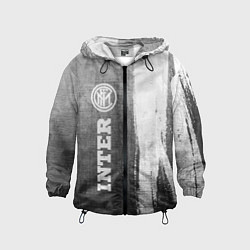 Ветровка с капюшоном детская Inter - grey gradient по-вертикали, цвет: 3D-черный