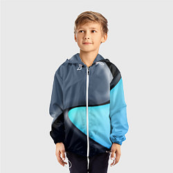 Ветровка с капюшоном детская Разноцветный, цвет: 3D-белый — фото 2