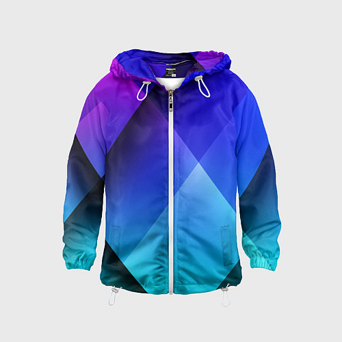 Детская ветровка Color blue / 3D-Белый – фото 1