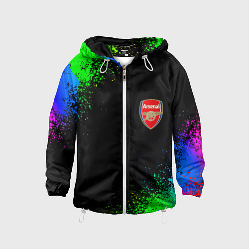 Детская ветровка Arsenal неоновые краски / 3D-Белый – фото 1