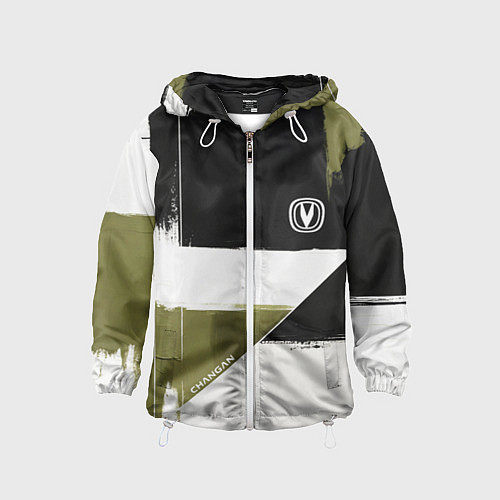 Детская ветровка Changan логотип / 3D-Белый – фото 1