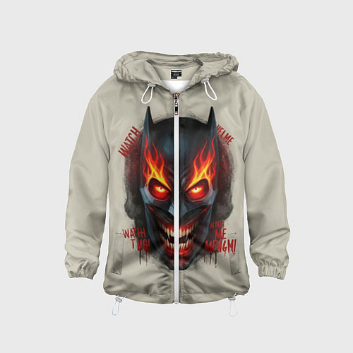 Детская ветровка Огенный Бэтмент / 3D-Белый – фото 1