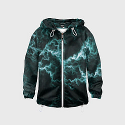 Детская ветровка Lightning light blue line