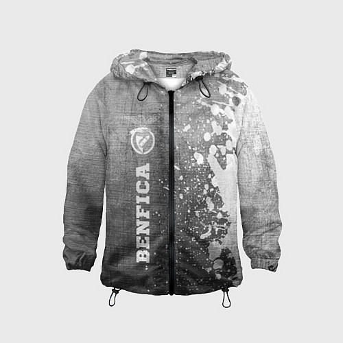 Детская ветровка Benfica - grey gradient по-вертикали / 3D-Черный – фото 1