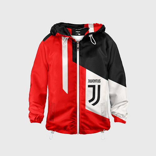 Детская ветровка Juventus sport geometry / 3D-Белый – фото 1