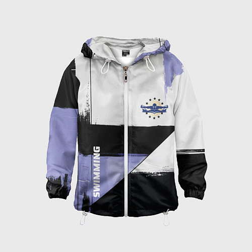 Детская ветровка Плавание спортивное / 3D-Белый – фото 1