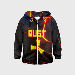 Детская ветровка Rust hexagon краски