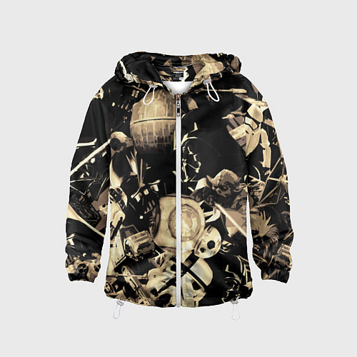 Детская ветровка Дарт Вейдер Йода Чубакка и другие из Star Wars / 3D-Белый – фото 1