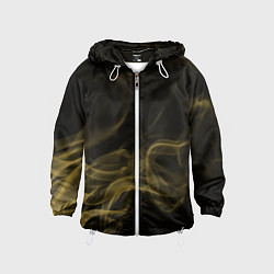 Ветровка с капюшоном детская Color smoke yellow, цвет: 3D-белый