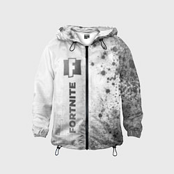 Ветровка с капюшоном детская Fortnite - white gradient по-вертикали, цвет: 3D-черный