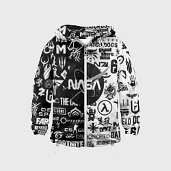 Детская ветровка Nasa логотипы игр