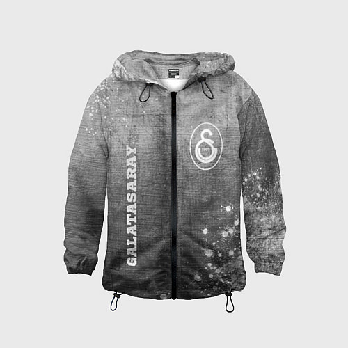 Детская ветровка Galatasaray - grey gradient вертикально / 3D-Черный – фото 1
