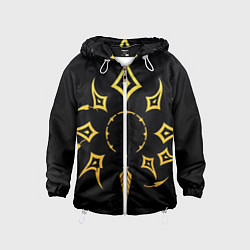 Детская ветровка Этнический паттерн на черном