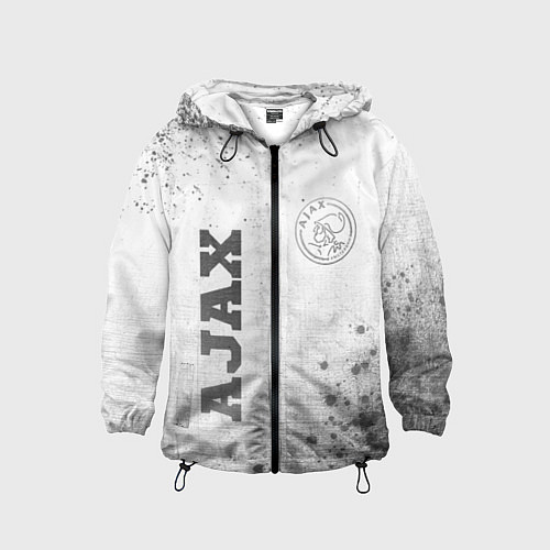 Детская ветровка Ajax - white gradient вертикально / 3D-Черный – фото 1