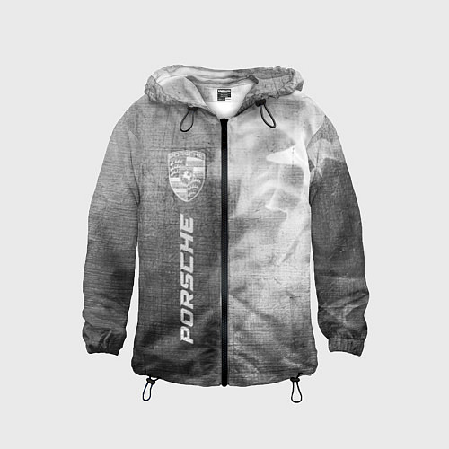 Детская ветровка Porsche - grey gradient по-вертикали / 3D-Черный – фото 1