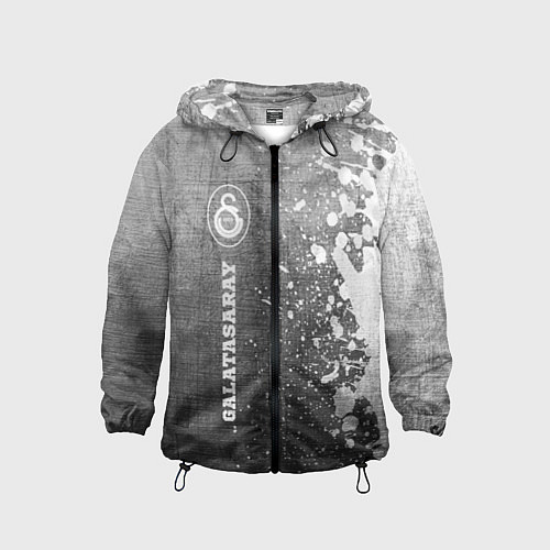 Детская ветровка Galatasaray - grey gradient по-вертикали / 3D-Черный – фото 1