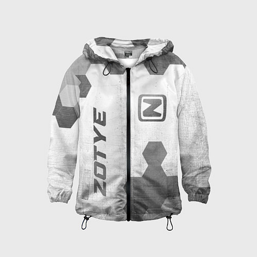 Детская ветровка Zotye - white gradient вертикально / 3D-Черный – фото 1