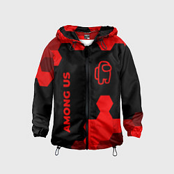 Детская ветровка Among Us - red gradient вертикально