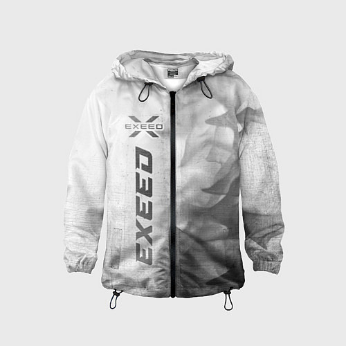 Детская ветровка Exeed - white gradient по-вертикали / 3D-Черный – фото 1