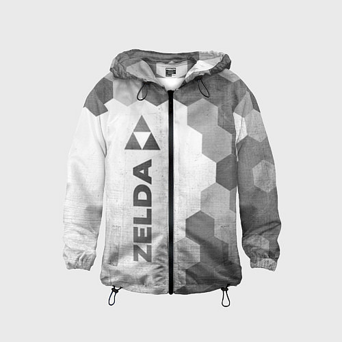 Детская ветровка Zelda - white gradient по-вертикали / 3D-Черный – фото 1