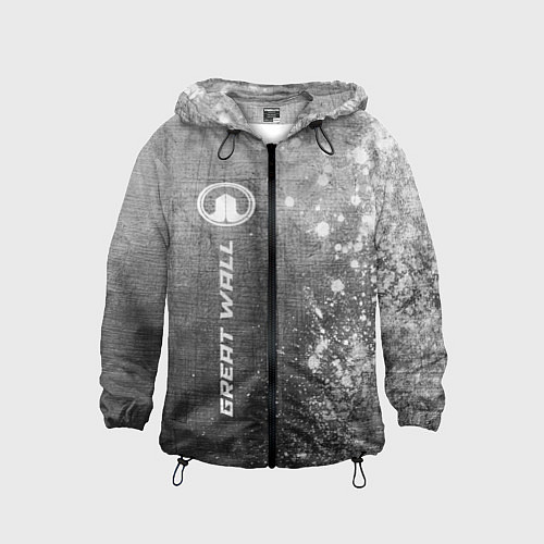 Детская ветровка Great Wall - grey gradient по-вертикали / 3D-Черный – фото 1
