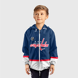 Ветровка с капюшоном детская Washington Capitals hockey team, цвет: 3D-белый — фото 2