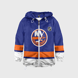 Ветровка с капюшоном детская Нью Йорк Айлендерс хоккей, цвет: 3D-белый