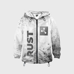 Ветровка с капюшоном детская Rust - white gradient вертикально, цвет: 3D-черный