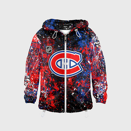 Детская ветровка Montreal Canadiens NHL black / 3D-Белый – фото 1