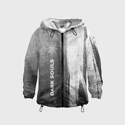 Ветровка с капюшоном детская Dark Souls - grey gradient по-вертикали, цвет: 3D-черный
