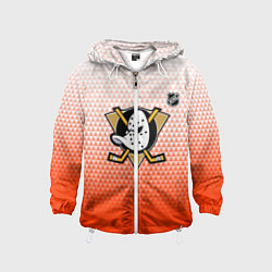 Детская ветровка Анахайм Дакс - оранжевая геометрия