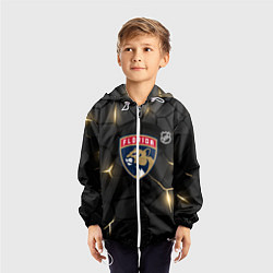 Ветровка с капюшоном детская Флорида Пантерз - НХЛ хоккей, цвет: 3D-белый — фото 2