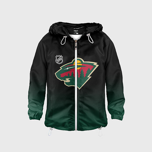 Детская ветровка Миннесота Уайлд - градиент / 3D-Белый – фото 1