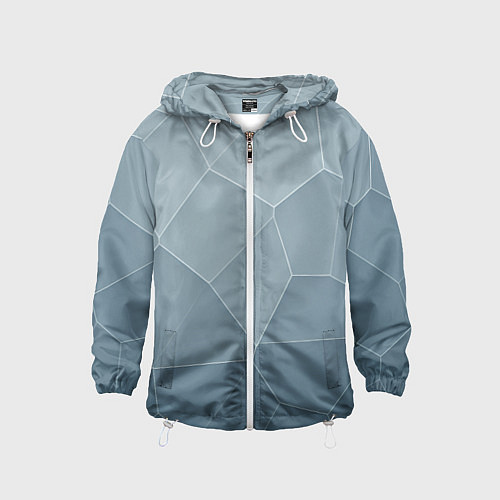 Детская ветровка Текстура из неровных плит / 3D-Белый – фото 1