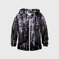 Ветровка с капюшоном детская Shade purple, цвет: 3D-белый